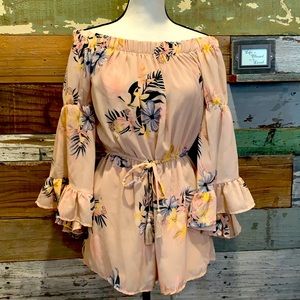 Shorts romper by “Blush”